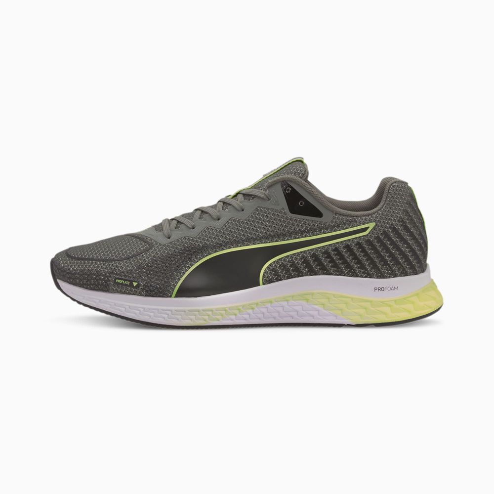 Puma SPEED SUTAMINA 2 Férfi Futócipő - Szürke/Fekete/Sárga ( Hungary - LKCDW6701 )